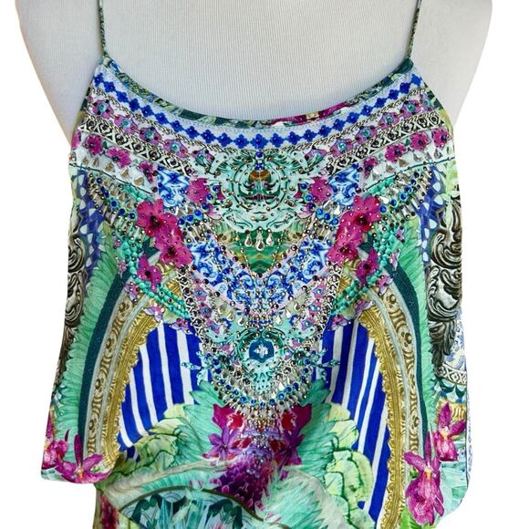 Camilla The Bahia Bliss Shoestring silk Playsuit sz M - Picture 6 of 14